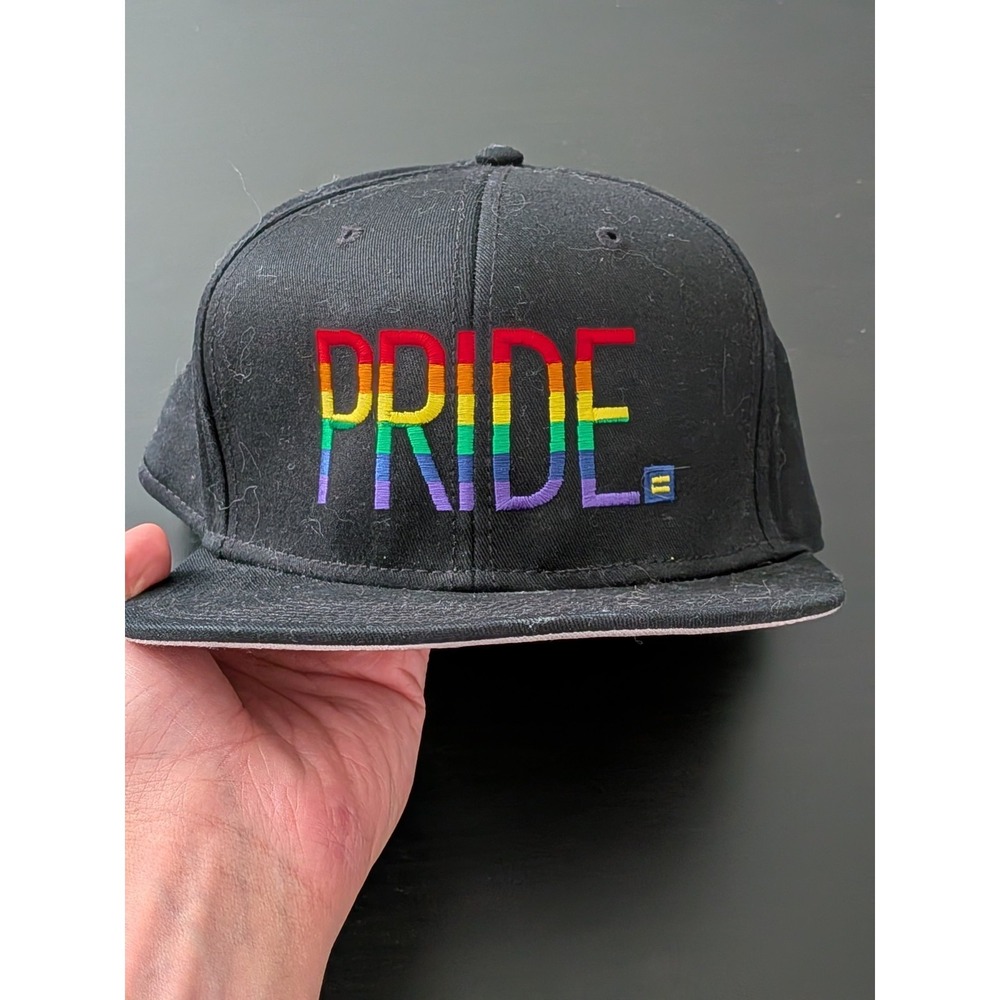 PRIDE Rainbow Logo Equality Hat Snapback Cap Otto… - image 8
